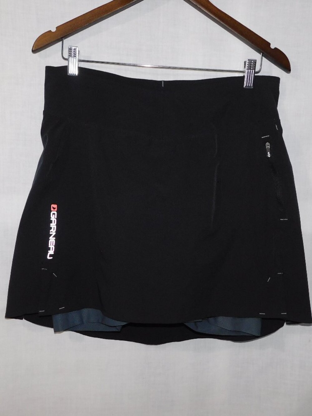 Garneau Black Milton Padded Cycling Short Skirt / SKORT Womens L